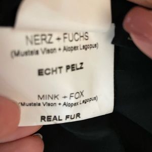 Mink Silver Fox jacket by Saga Furs, size 10. Furs from Finland, made in Greece